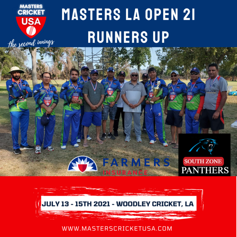 Masters Cricket USA Over 50 Cricket Game of cricket for over fifty
